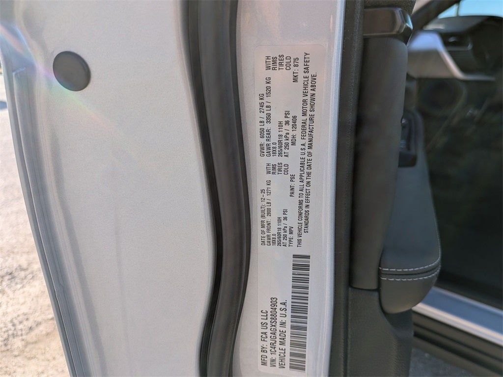 2025 Jeep Grand Cherokee GRAND CHEROKEE ALTITUDE X 4X2