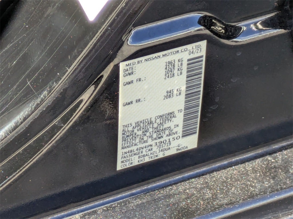 2023 Nissan Altima SV FWD