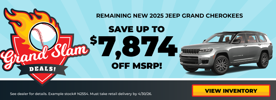 Remaining New 2025 Jeep Grand Cherokees Save up to $7,874 of