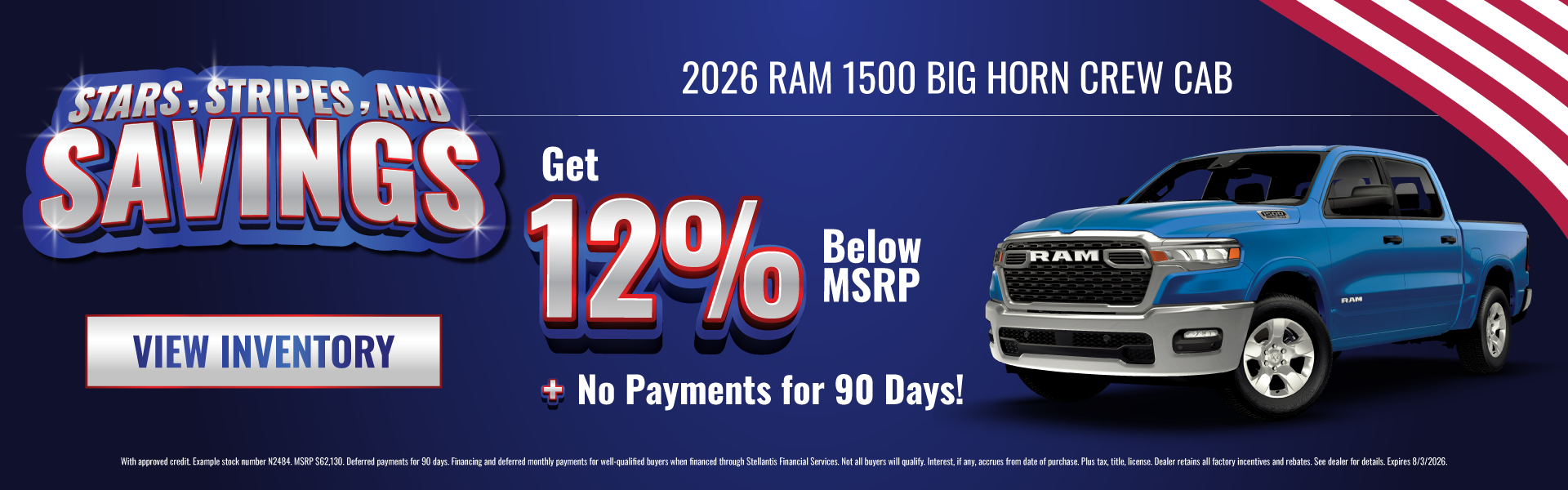 2026 Ram 1500 Big Horn Crew Cab Get 12% Below MSRP