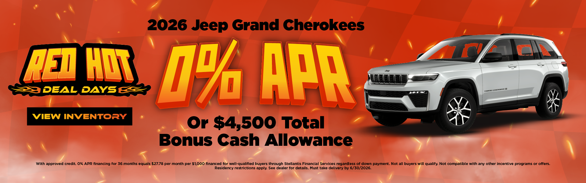 2026 Jeep Grand Cherokees 0% APR