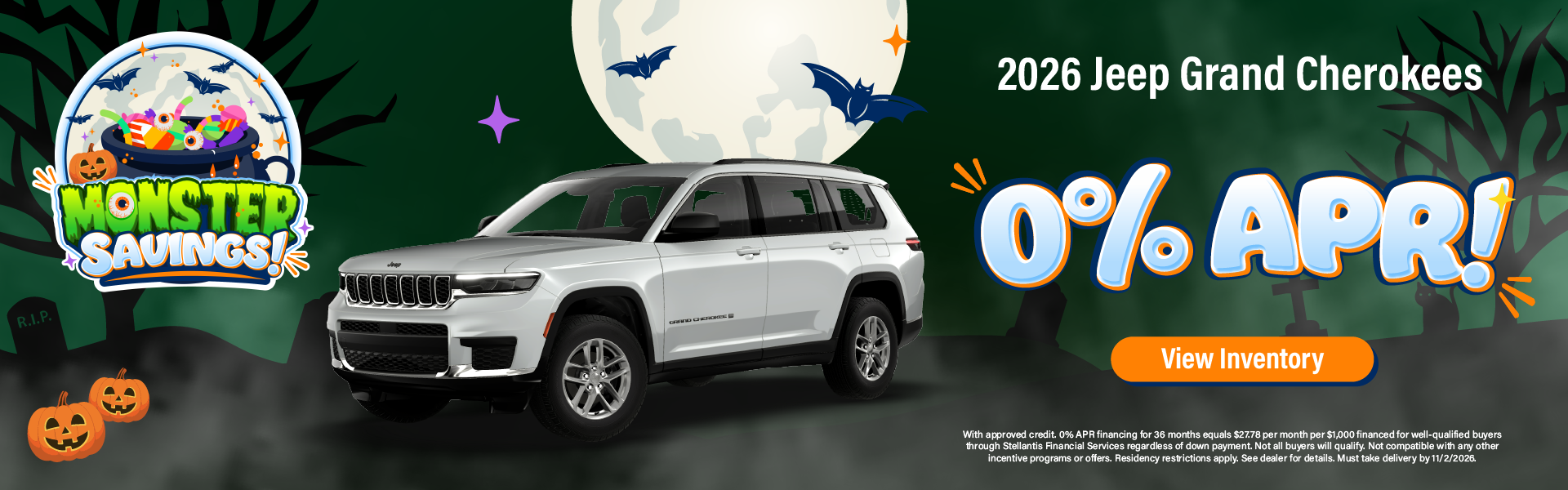 2026 Jeep Grand Cherokees 0% APR!