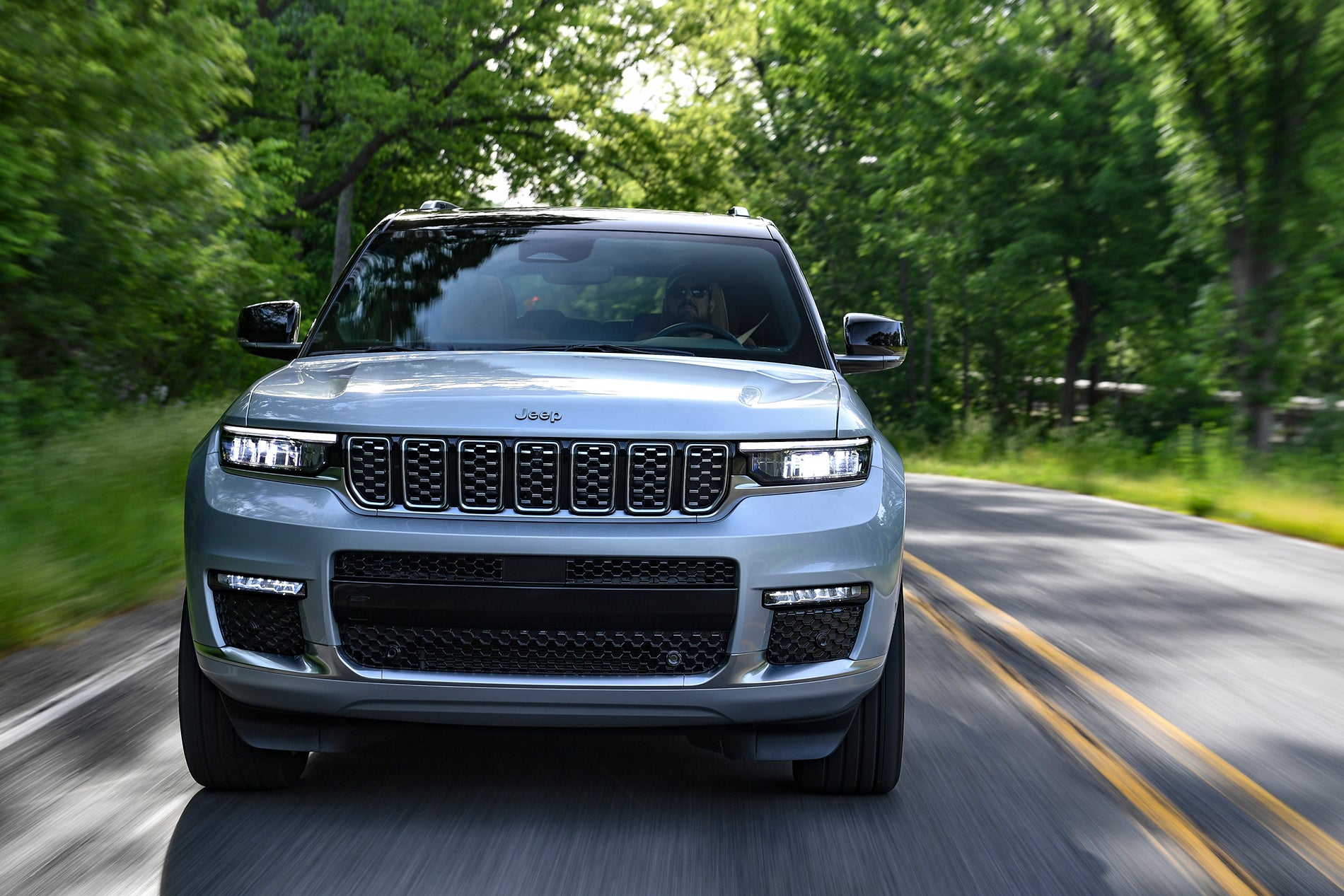 Grand Cherokee driving on a trail near Florence SC