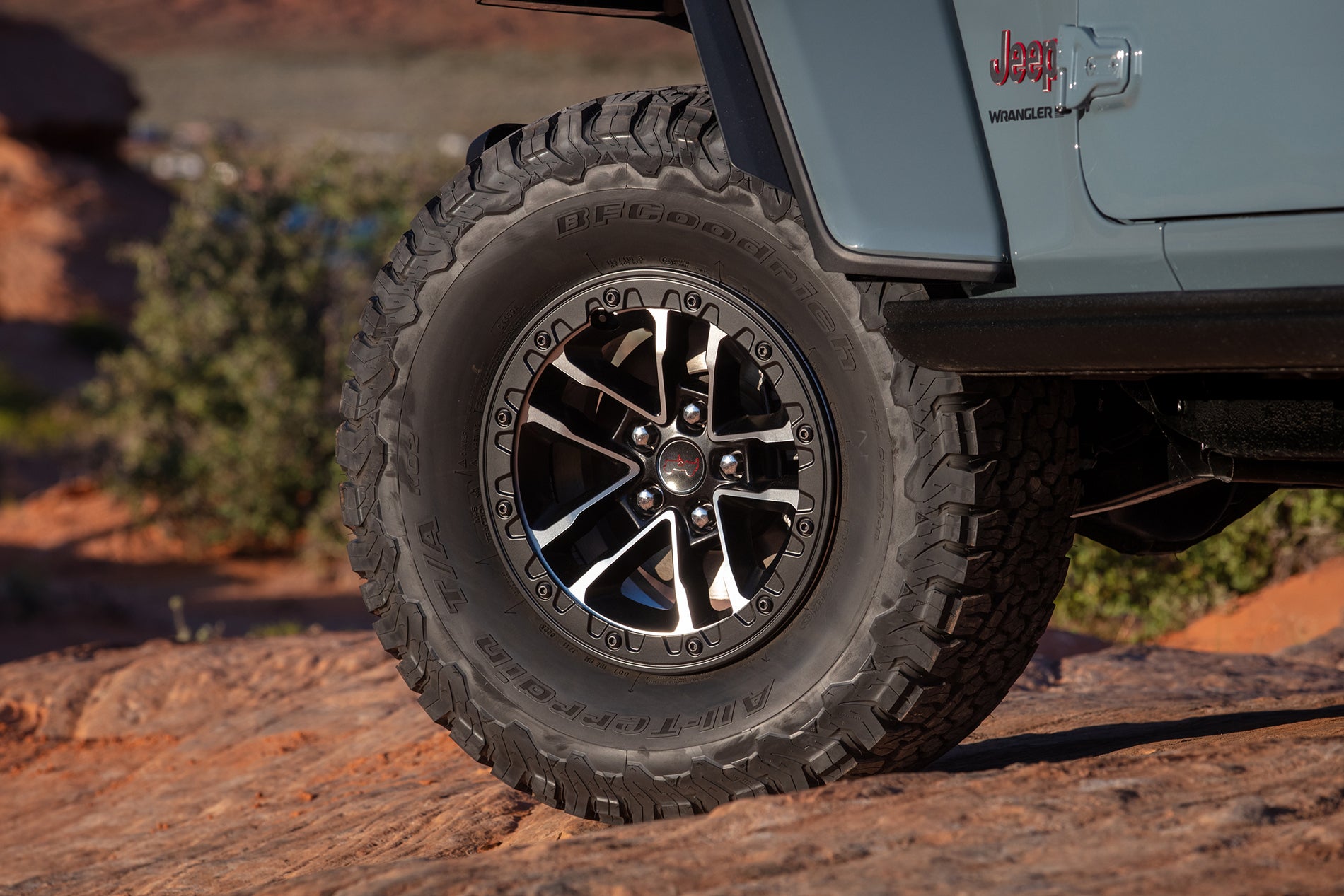 2026 Jeep Wrangler Rubicon with off-road tires at Legacy CDJR Florence SC